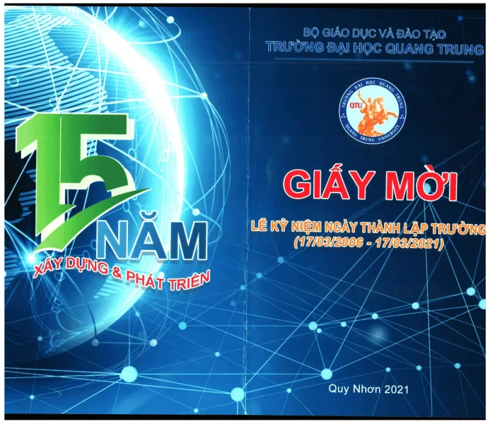 giay moi cuu sinh vien du le ky niem 15 nam thanh lap truong dai hoc quang trung 1