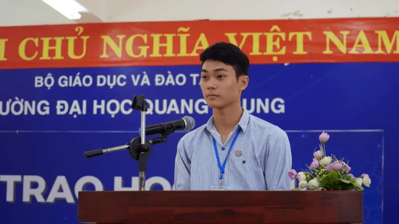 “Tự hào khi là sinh viên Trường Đại học Quang Trung” 1 nguyen van thanh tu hao la sinh vien truong dai hoc quang trung 1
