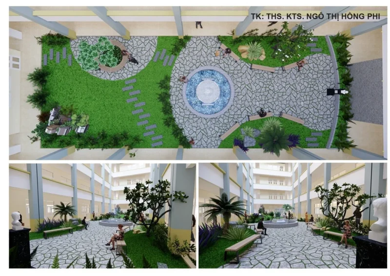 Công trình “Hoa Viên Ước Vọng” Trường Đại học Quang Trung