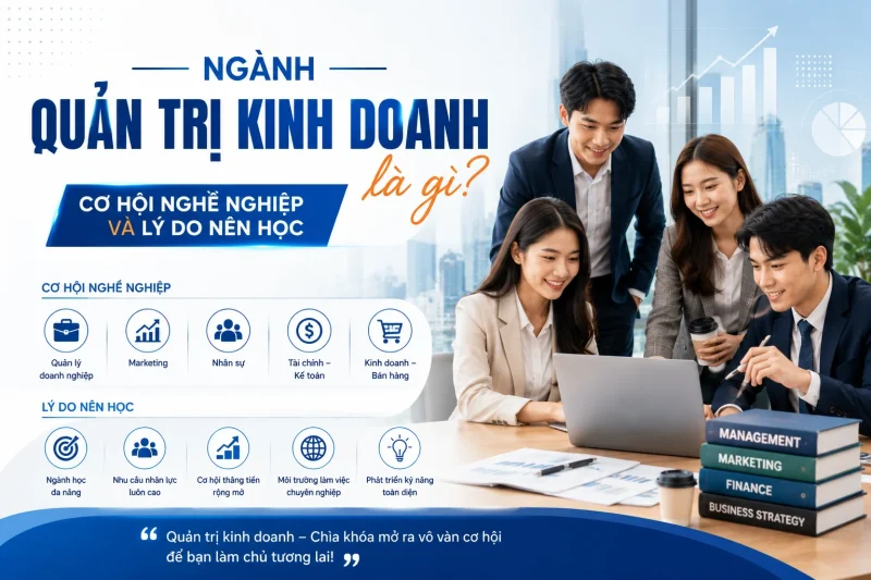 Ngành quản trị kinh doanh là gì? Cơ hội nghề nghiệp và lý do nên học