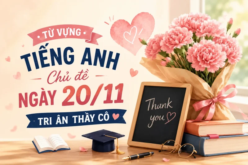 Từ vựng tiếng Anh chủ đề ngày 20/11 – Tri ân thầy cô