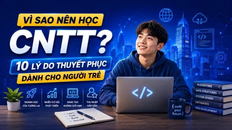 Vì sao nên học CNTT? 10 lý do thuyết phục dành cho người trẻ