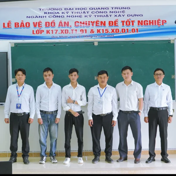 Lễ Bảo vệ đồ án, chuyên đề tốt nghiệp ngành Công nghệ kỹ thuật xây dựng