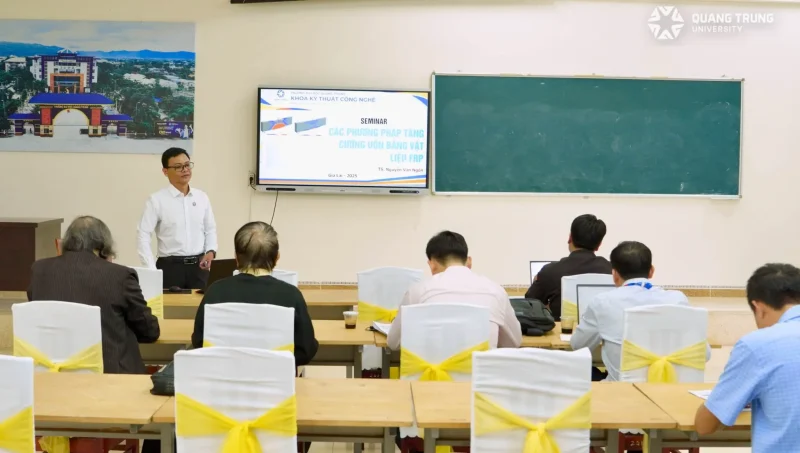 Các giải pháp kỹ thuật mới trong xây dựng được thảo luận tại Seminar học thuật Khoa Kỹ thuật Công nghệ