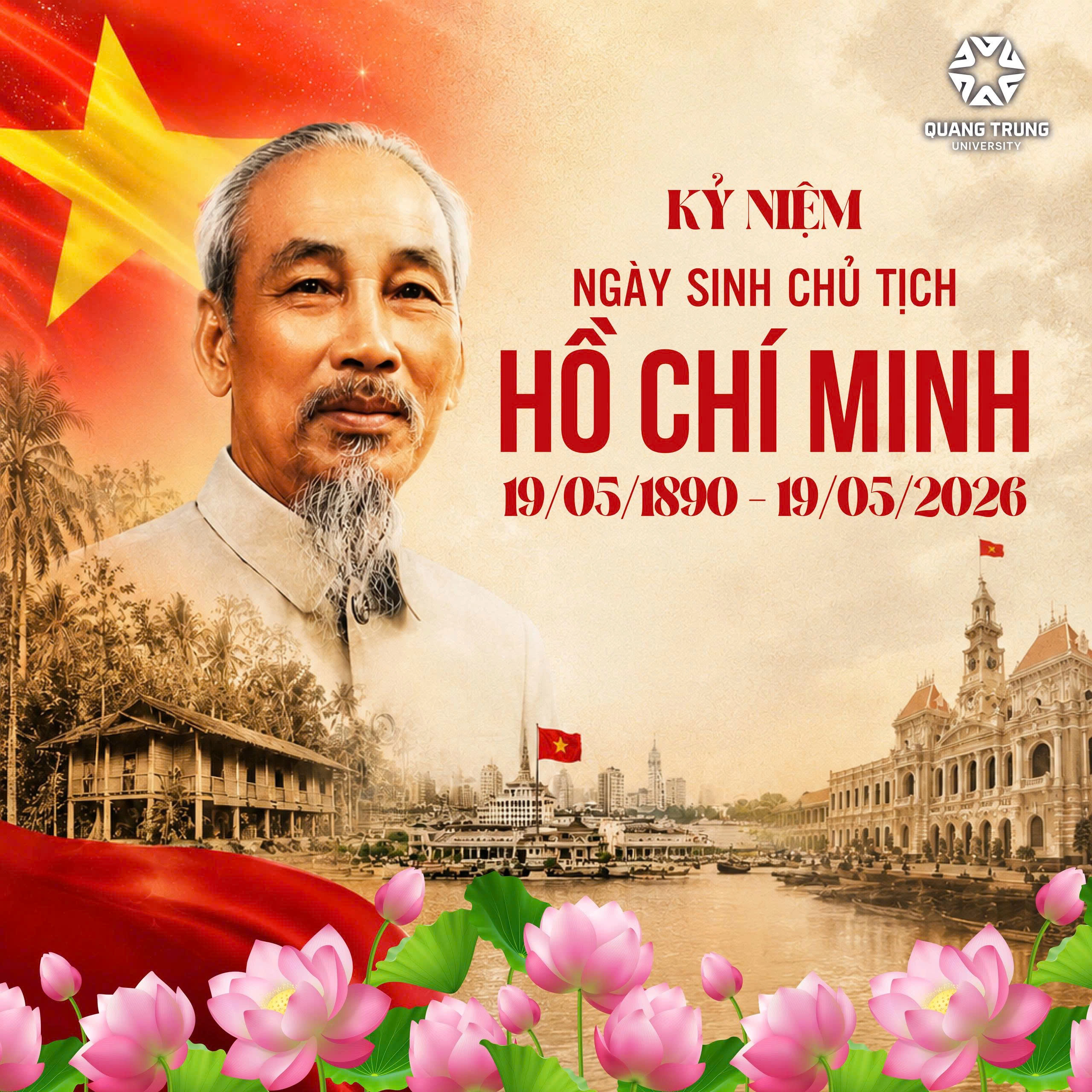 Tuổi trẻ thế hệ mới học được gì từ hành trình của Bác Hồ? 1 Ky Niem 136 Nam Ngay Sinh Bac Ho