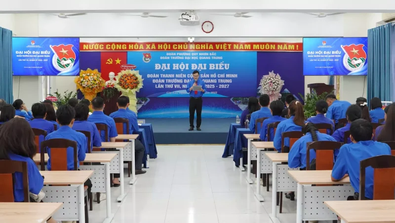 Đại hội Đại biểu Đoàn Trường Đại học Quang Trung lần thứ VII, nhiệm kỳ 2025 – 2027 thành công tốt đẹp 10 Đại hội Đoàn trường lần VII, nhiệm kỳ 2025 - 2027