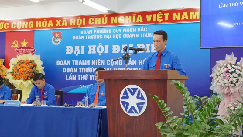 Đại hội Đại biểu Đoàn Trường Đại học Quang Trung lần thứ VII, nhiệm kỳ 2025 – 2027 thành công tốt đẹp 6 Đại hội Đoàn trường lần VII, nhiệm kỳ 2025 - 2027