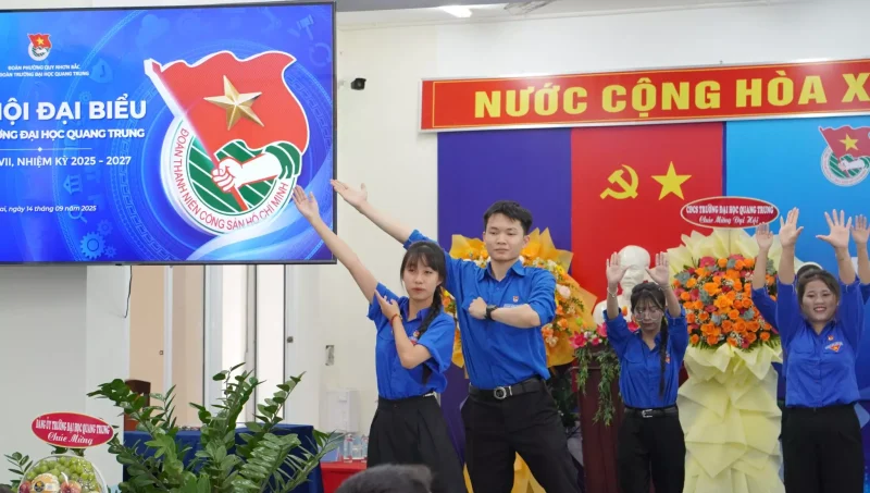 Đại hội Đại biểu Đoàn Trường Đại học Quang Trung lần thứ VII, nhiệm kỳ 2025 – 2027 thành công tốt đẹp 9 Đại hội Đoàn trường lần VII, nhiệm kỳ 2025 - 2027