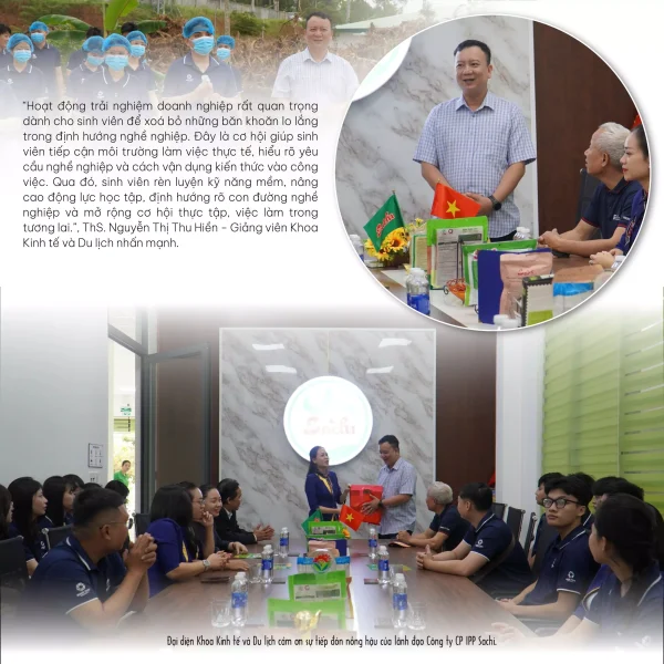 Sinh viên QTU tham quan thực tế tại Công ty CP IPP Sachi