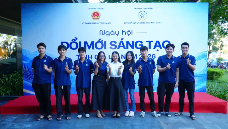 Sinh viên Trường Đại học Quang Trung tham dự, trải nghiệm tại Ngày Hội đổi mới sáng tạo Gia Lai 2026 1 Đổi mới sáng tạo Gia Lai 2026