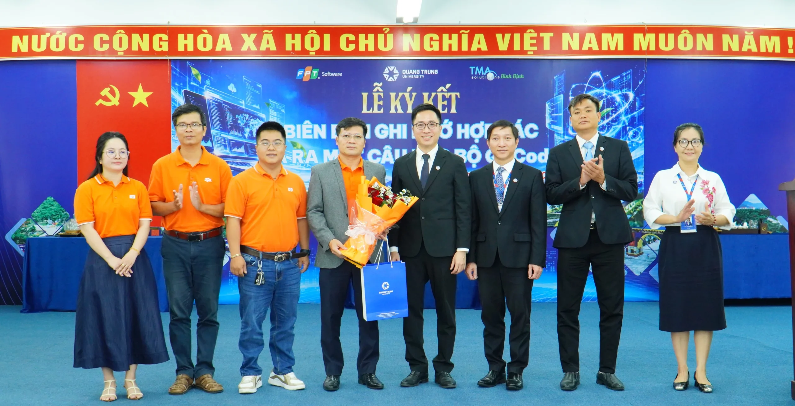 Trường Đại học Quang Trung hợp tác cùng FPT Sofware Quy Nhơn
