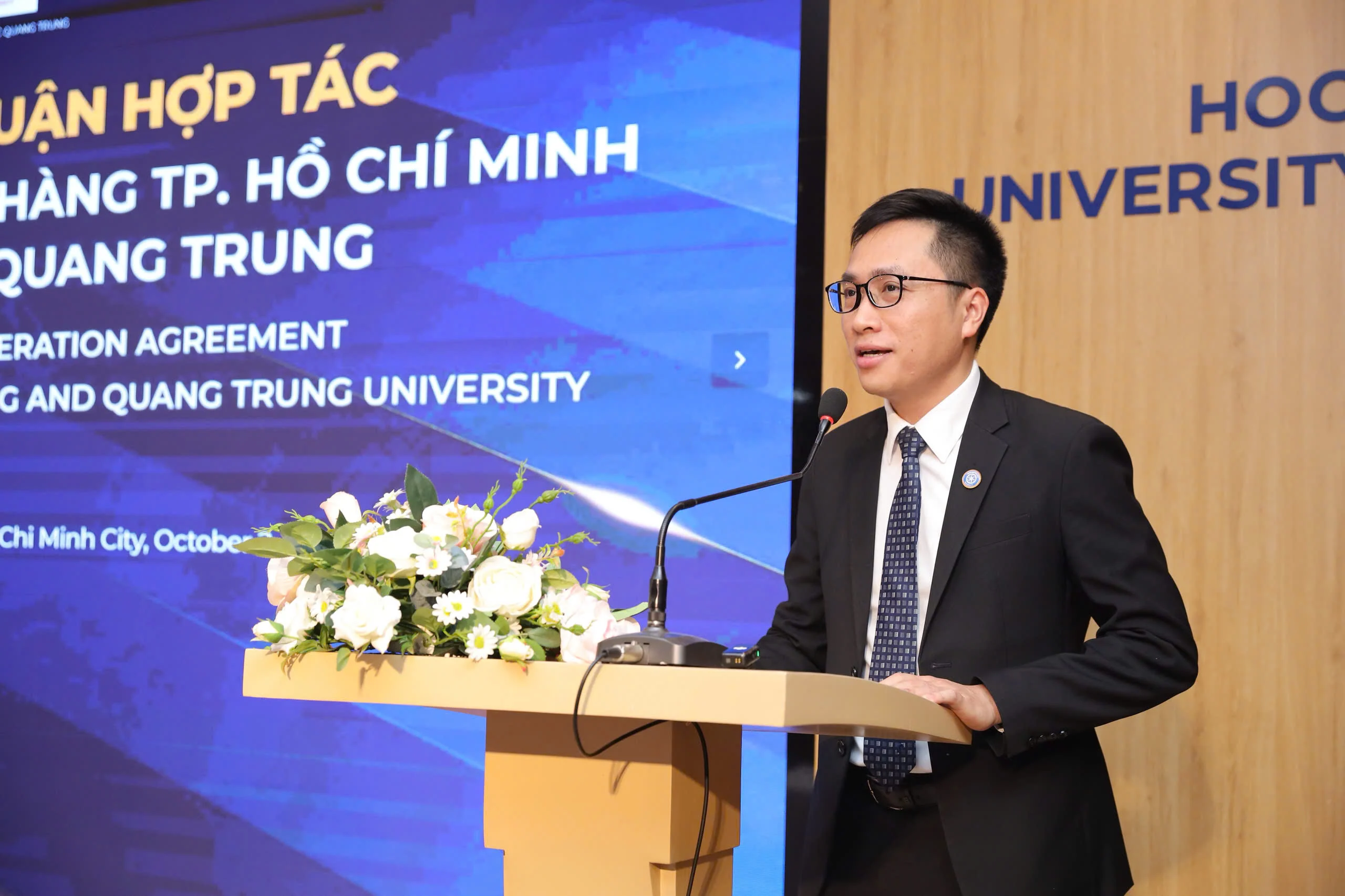 Trường Đại học Quang Trung bắt tay hợp tác với Trường Đại học Ngân hàng TP. HCM