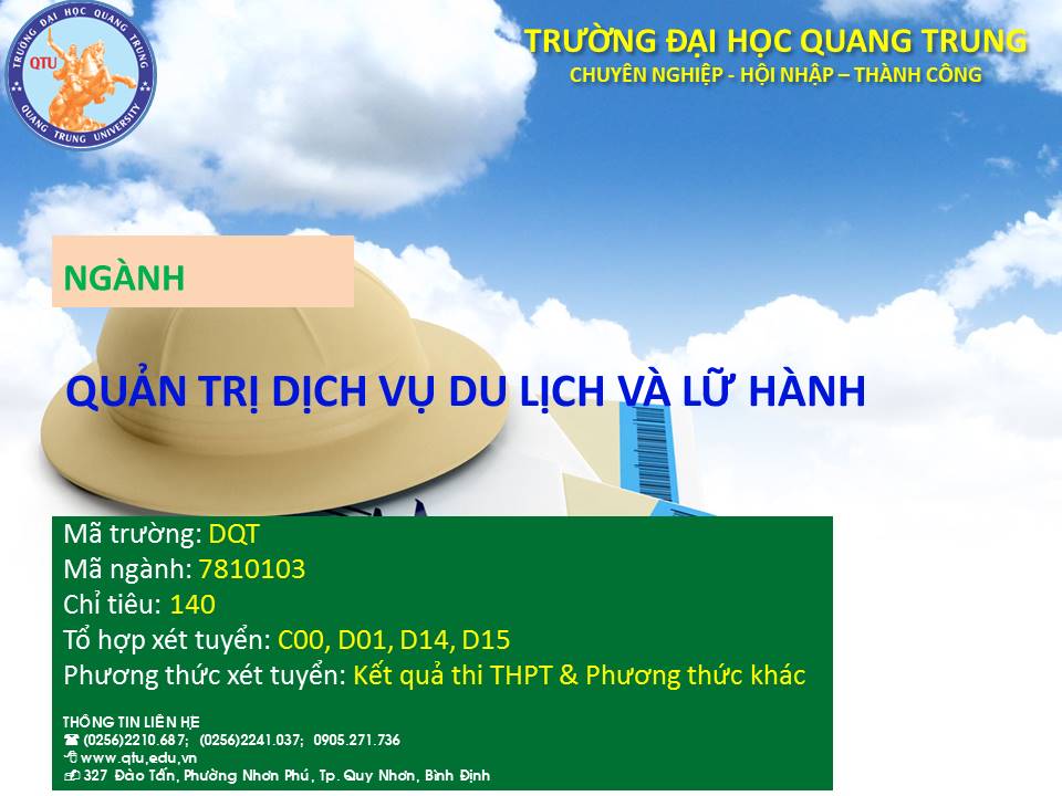 THÔNG TIN TUYỂN SINH NGÀNH QUẢN TRỊ DỊCH VỤ DU LỊCH VÀ LỮ HÀNH - NĂM HỌC 2021 6 Anh nganh QT DVDLLH