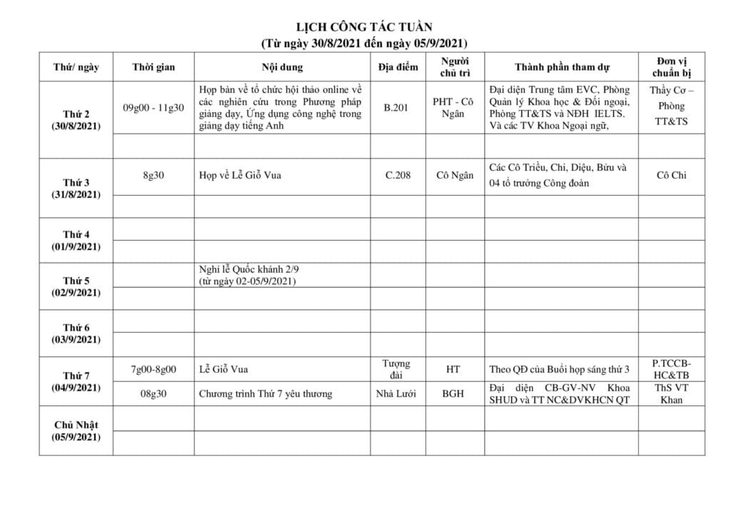 Lich cong tac tuan tu ngay 30.08.9.2021 den ngay 05.9.2021