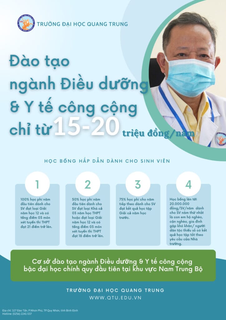 Học Điều dưỡng và Y tế công cộng tại QTU với mức học phí cực hấp dẫn 2 TRUONG DAI HOC QUANG TRUNG 1