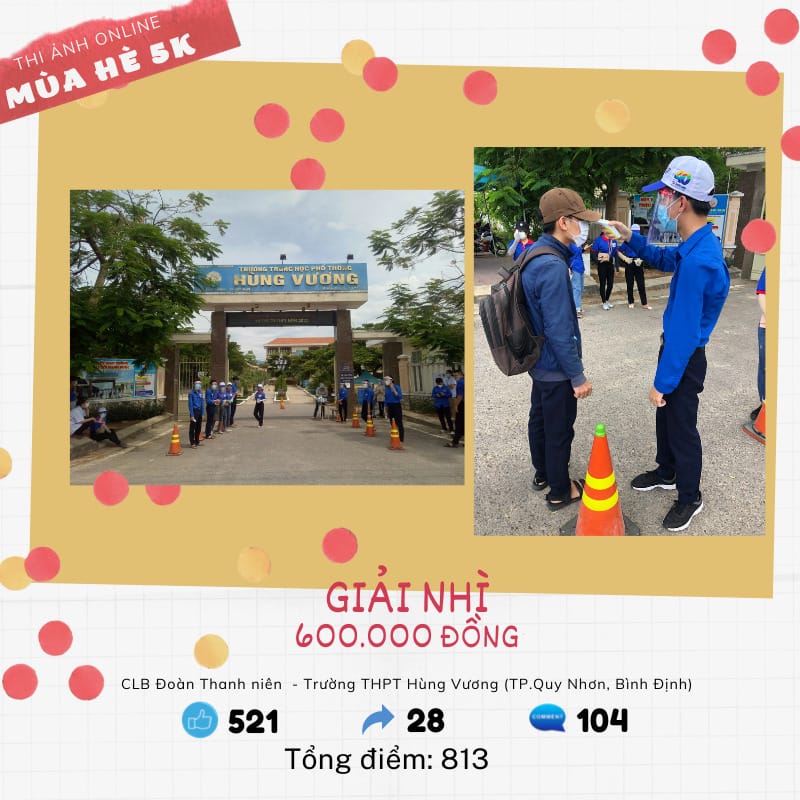 Trường ĐH Quang Trung công bố kết quả cuộc thi ảnh online "Mùa hè 5K" 2 3