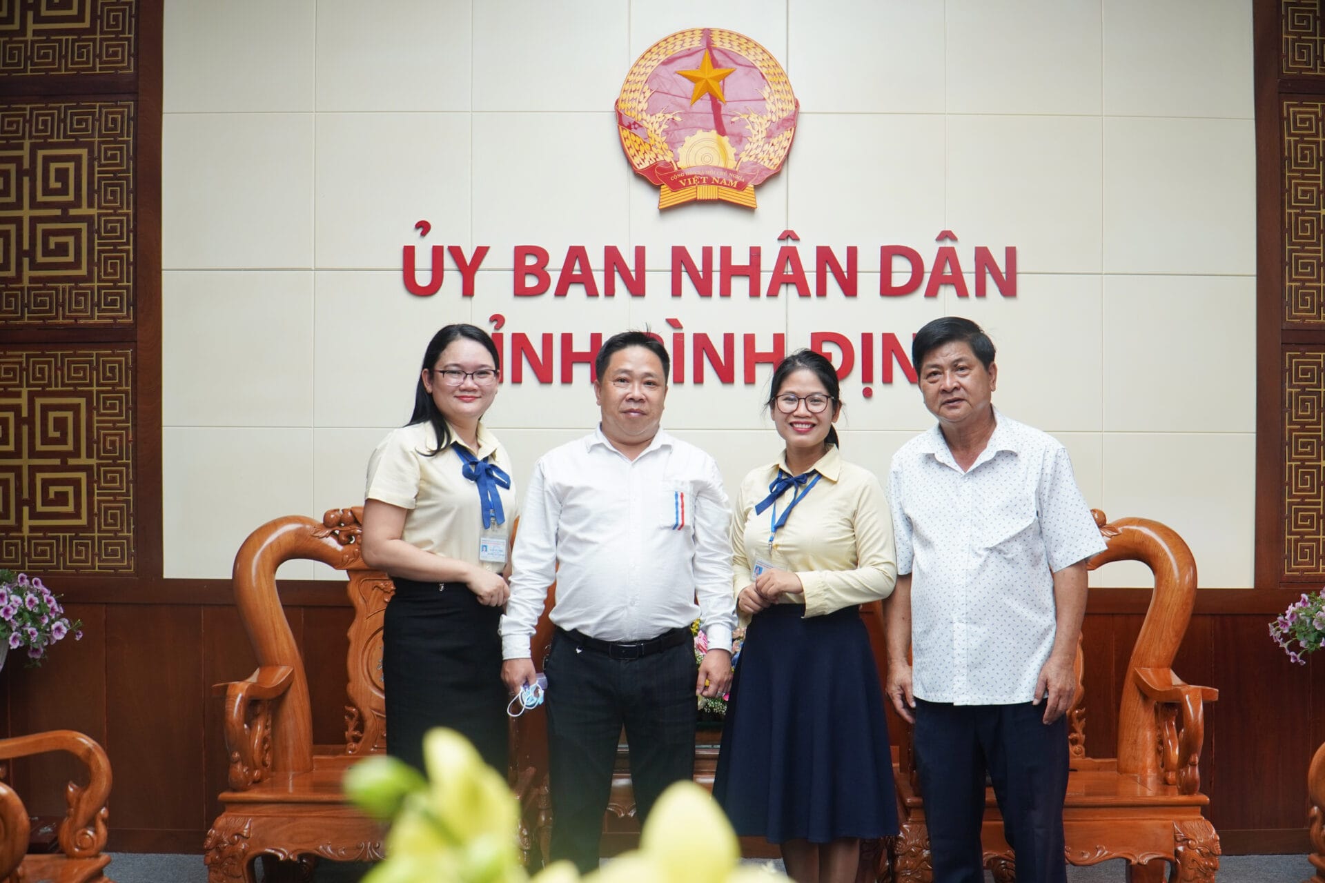 Trường Đại học Quang Trung chúc Tết UBND, các sở, ban, ngành, đoàn thể và cơ quan thông tấn tỉnh Bình Định 1 anh 3