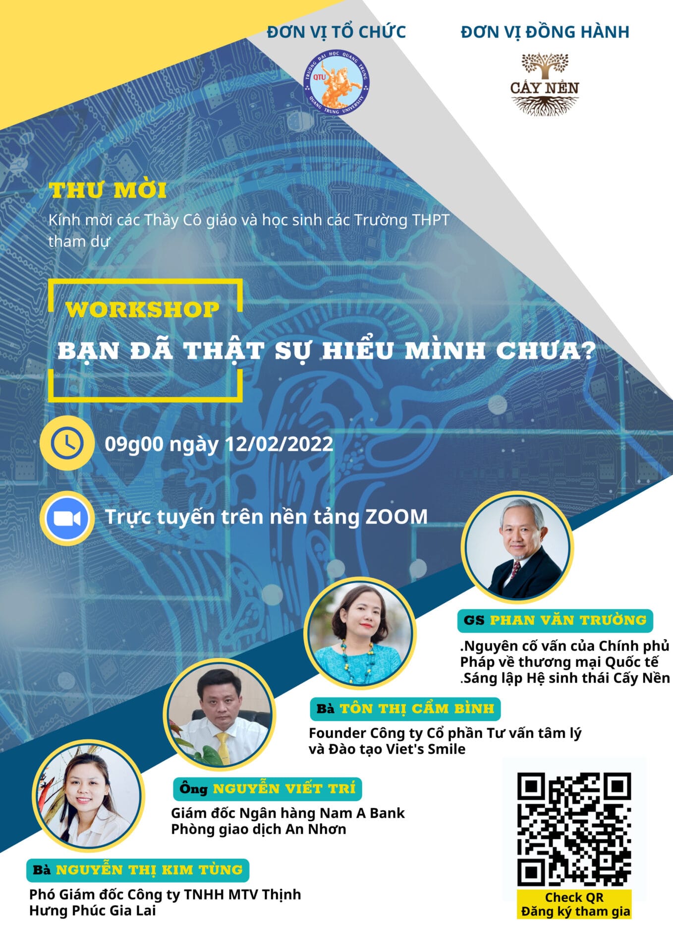 Trường Đại học Quang Trung tổ chức workshop "Bạn đã thực sự hiểu mình chưa?" 2 Thu moi cac truong thpt 1