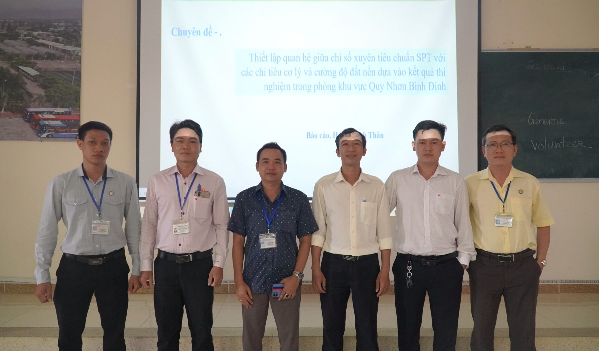 Khoa Kỹ thuật Công nghệ - Trường Đại học Quang Trung tổ chức Seminar học thuật "Thiết lập quan hệ giữa chỉ số xuyên tiêu chuẩn SPT với các chỉ tiêu cơ lý và cường độ đất nền dựa vào kết quả thí nghiệm trong phòng khu vực Quy Nhơn Bình Định"