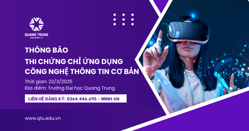 Thông báo thi Chứng chỉ Ứng dụng Công nghệ Thông tin cơ bản 23/3/2025 35 Tb Thi Cc Ưdcntt Cơ Bản