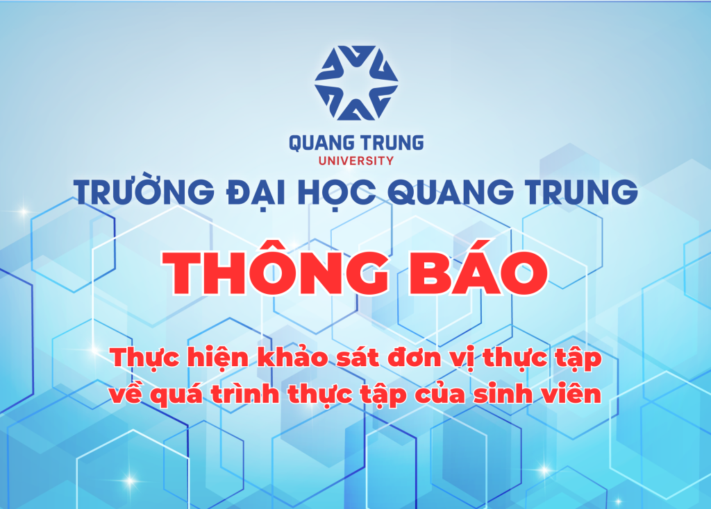 Thông báo thực hiện khảo sát đơn vị thực tập về quá trình thực tập của sinh viên năm học 2024-2025 13 2024