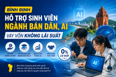 Bình Định hỗ trợ sinh viên ngành bán dẫn, AI vay vốn không lãi suất