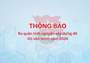 Ra Quân Tình Nguyện Xây Dựng đô Thị Văn Minh Năm 2024