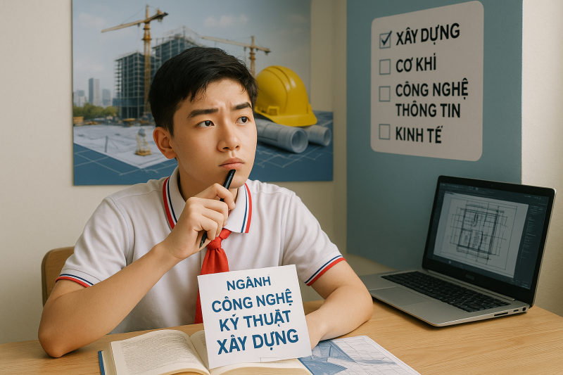 Ngành Công nghệ Kỹ thuật Xây dựng 2025: Đột phá tổ hợp môn – Linh hoạt phương thức xét tuyển 43 1
