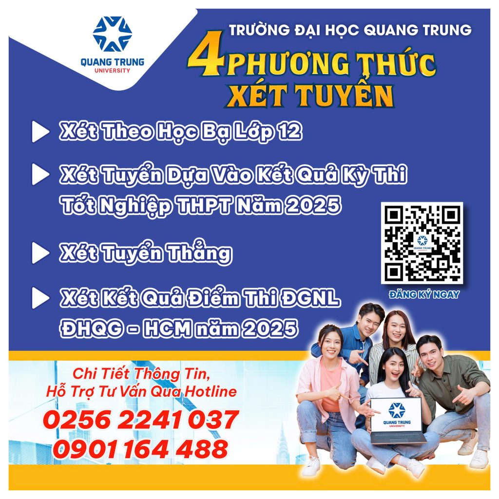 Thông tin tuyển sinh chính quy năm 2025 Trường Đại hoc Quang Trung 89 212