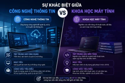 Sự khác biệt giữa Công nghệ thông tin và Khoa học máy tính