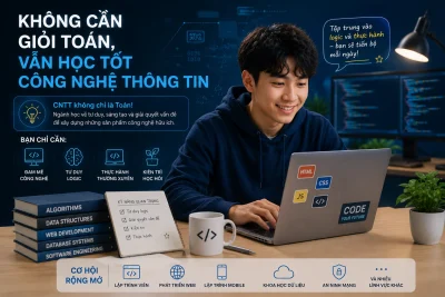 Không cần giỏi Toán, vẫn học tốt Công nghệ thông tin