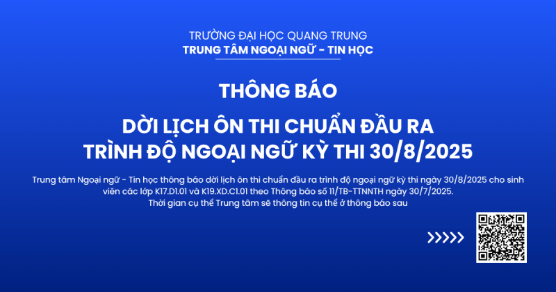 Tb Doi Lich On Thi Chuan Dau Ra Trinh Do Ngoai Ngu 30 8 2025