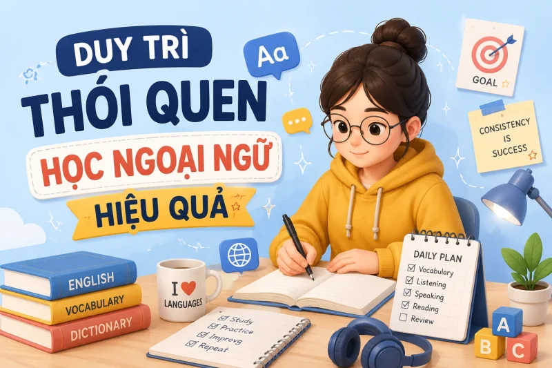 Duy trì thói quen học ngoại ngữ hiệu quả