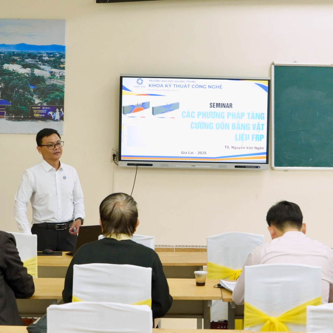 Trang chủ QTU 27 Các giải pháp kỹ thuật mới trong xây dựng được thảo luận tại Seminar học thuật Khoa Kỹ thuật Công nghệ