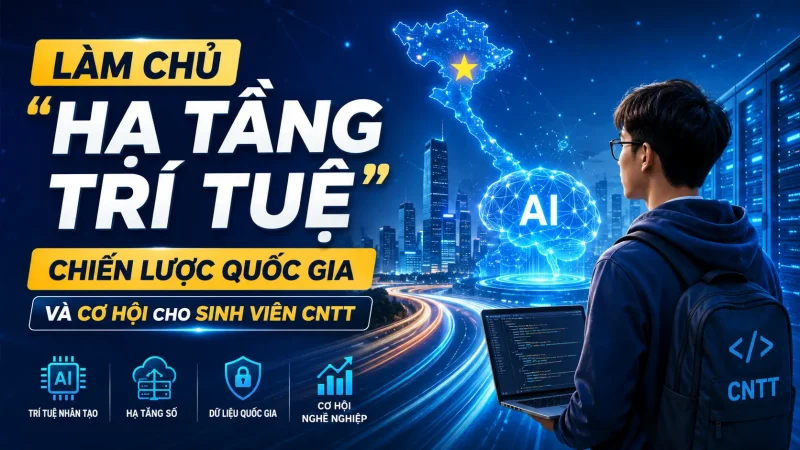 Làm chủ “Hạ tầng trí tuệ”: Chiến lược quốc gia và cơ hội cho sinh viên CNTT