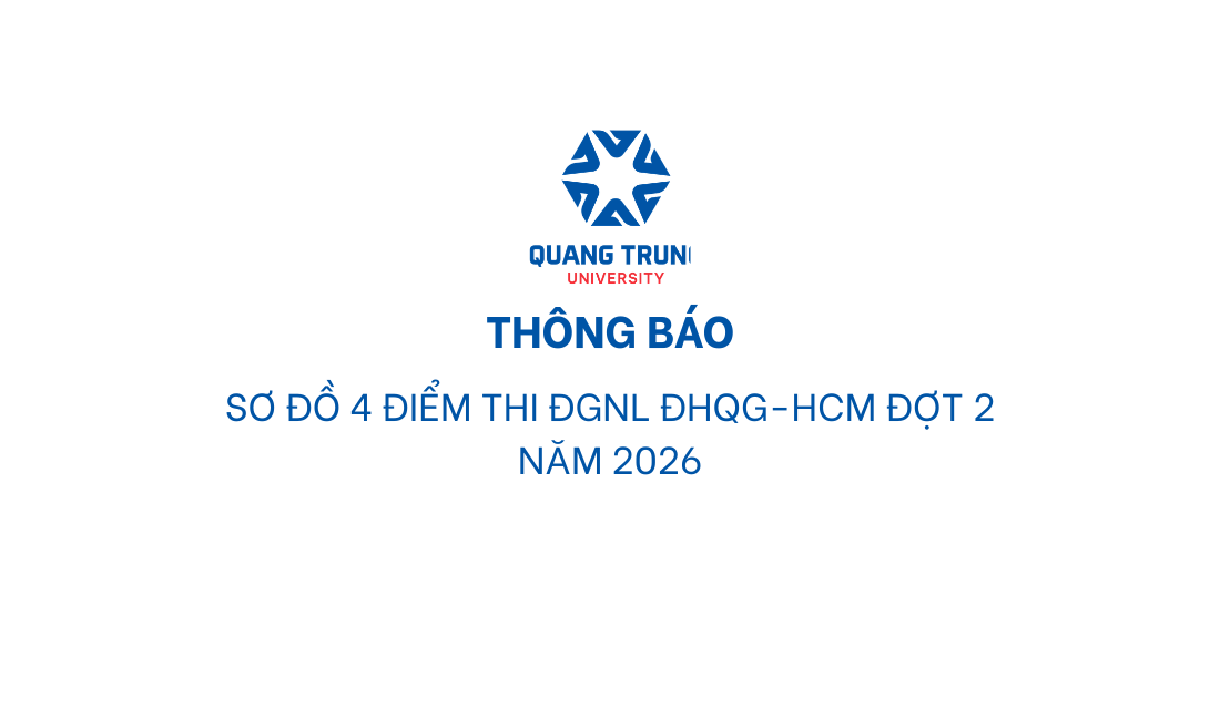 Công bố sơ đồ phòng thi chi tiết tại 04 địa điểm thuộc cụm thi Trường Đại học Quang Trung