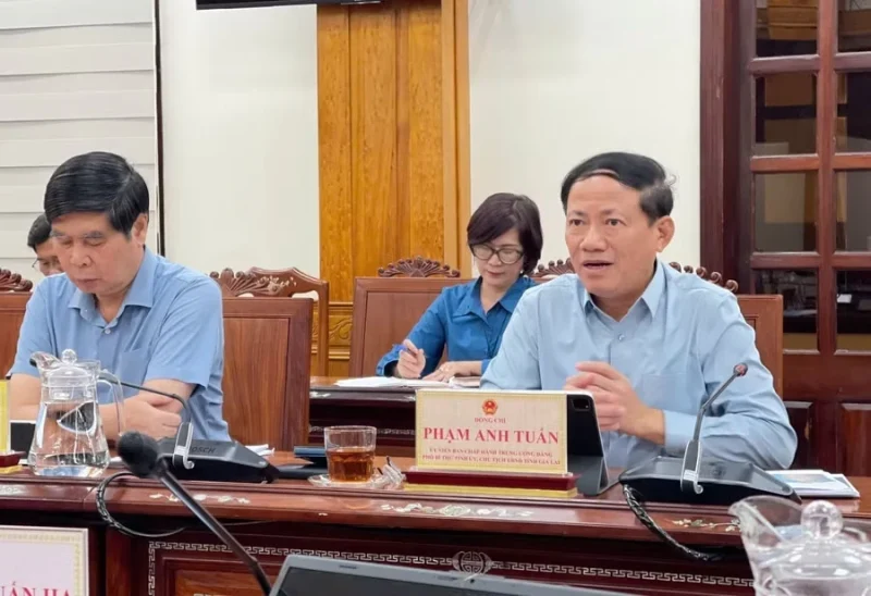 Trường Đại học Quang Trung và Nam A Bank làm việc với lãnh đạo tỉnh Gia Lai về phát triển khoa học công nghệ