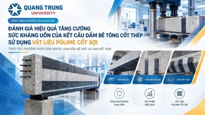 Đánh giá hiệu quản tăng cường sức kháng uống của kết cấu dầm bê tông cốt thép sử dụng vật liệu Pôlime