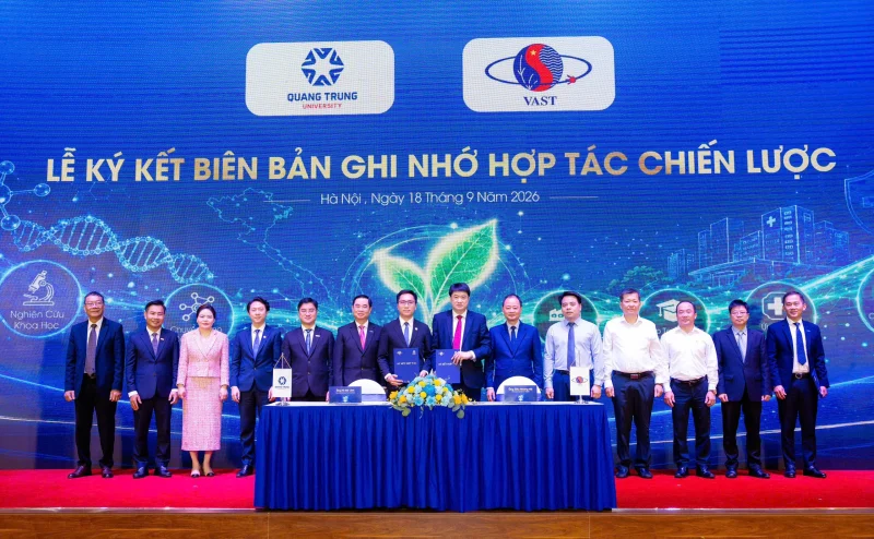 Ký kết hợp tác chiến lược VAST
