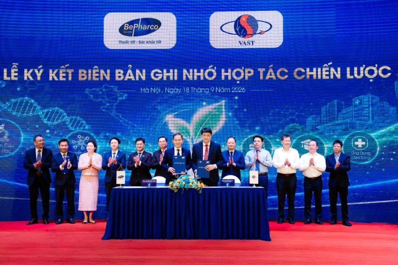 Ký kết hợp tác chiến lược với Viện Hàn lâm Khoa học và Công nghệ cùng các đơn vị Y - Dược