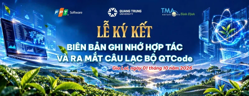 QTU ký kết hợp tác với FPT Software, TMA Solutions và ra mắt CLB QTCode